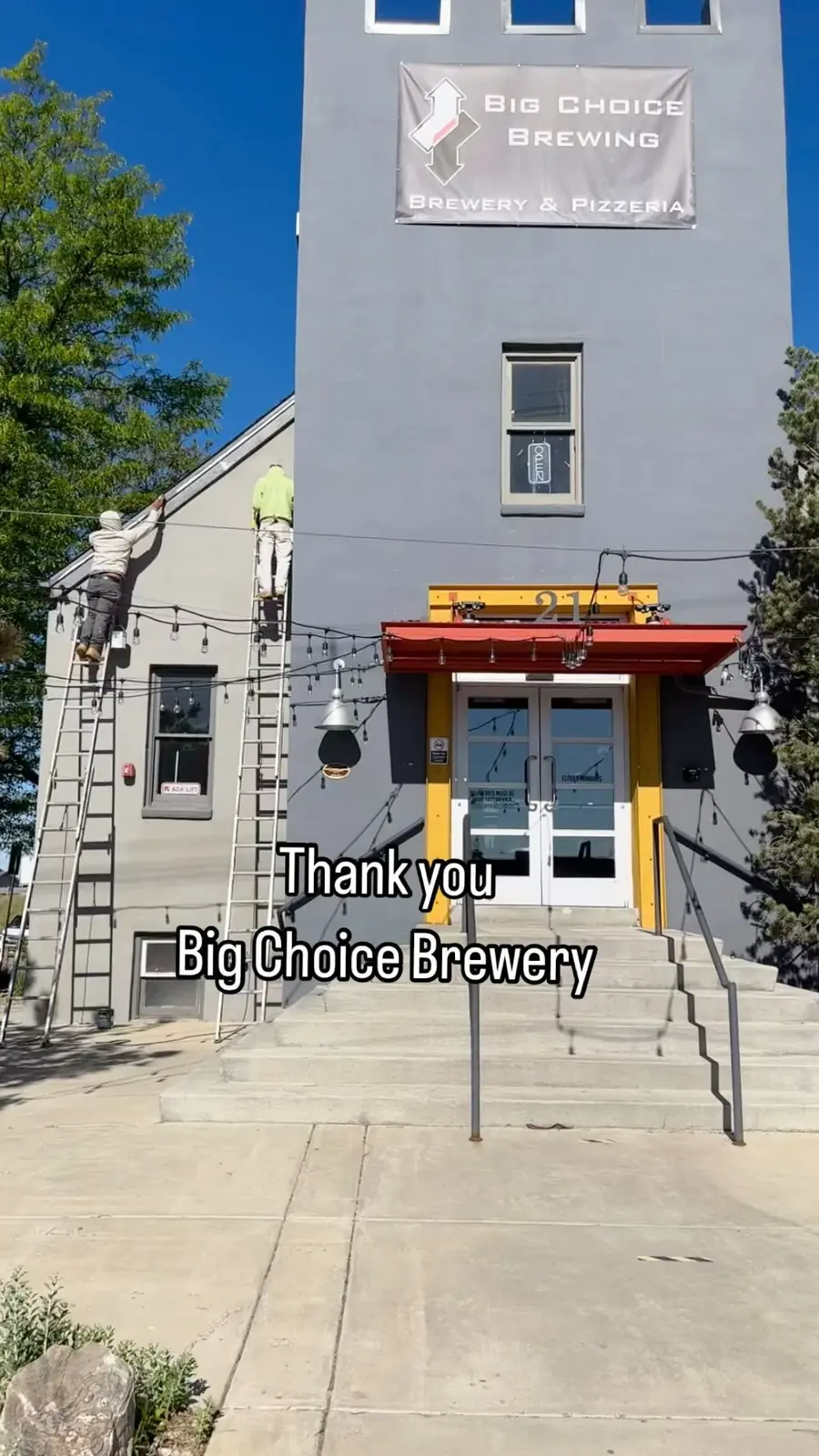 Commercial painting at Big Choice Brewery