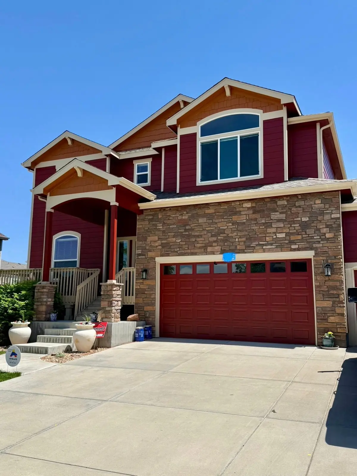 Full exterior repaint in Thornton