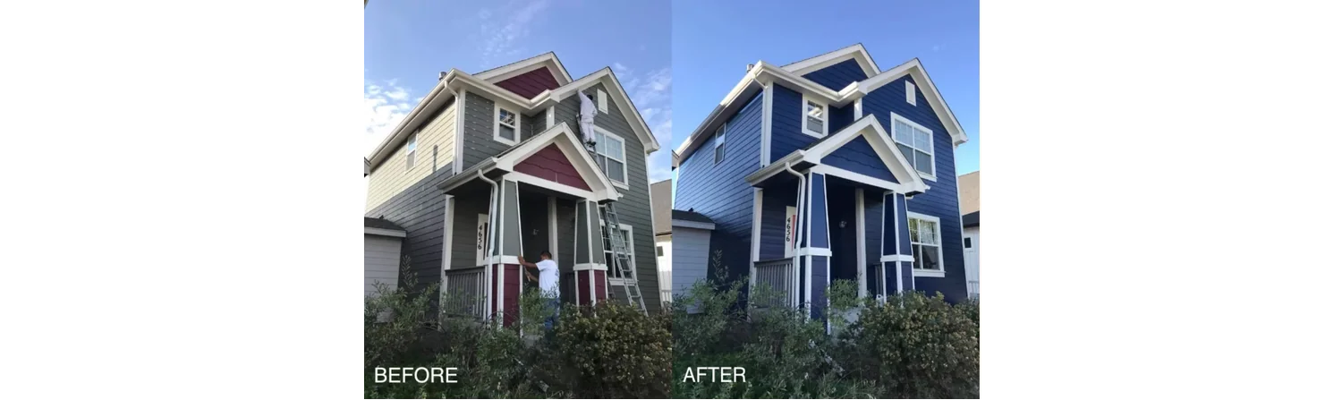 Before & After - Exterior Repaint